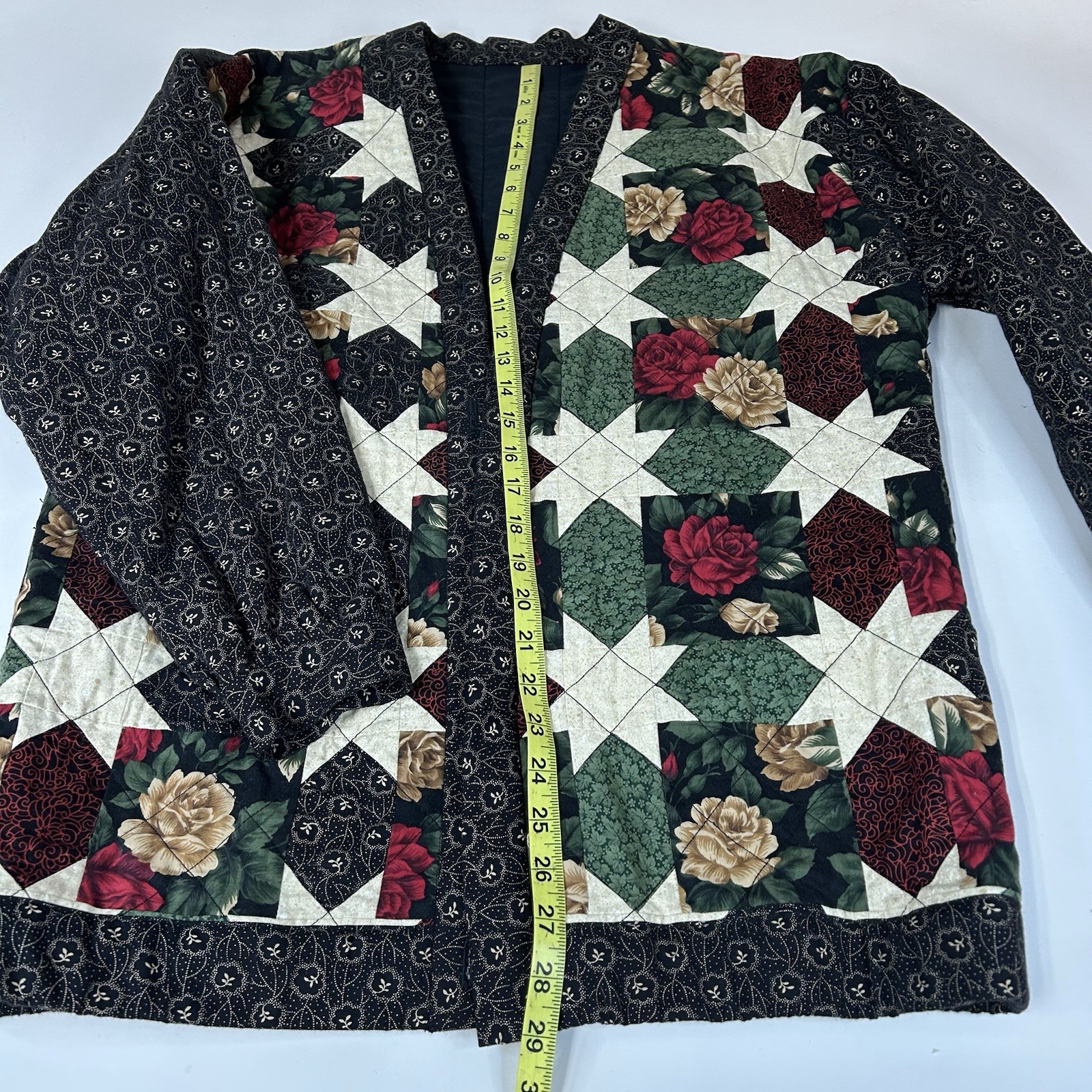 Handmade Women’s Quilted Patchwork Size Medium La… - image 3