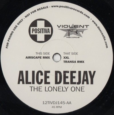 Alice Deejay - The Lonely One, 12'', (Vinyl)