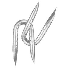 Rangemaster 7403 Fence Staple, 9 ga, Galvanized, 1-1/4 in L