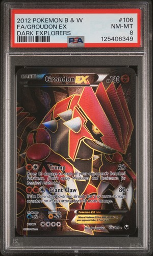 Groudon-EX graded PSA 8 for sale on eBay