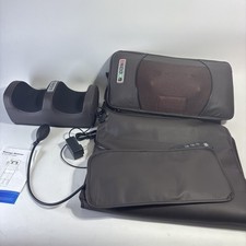 Full Body Massage Mat w/ Heat Vibration PU Leather Shiatsu Neck Calf Massager