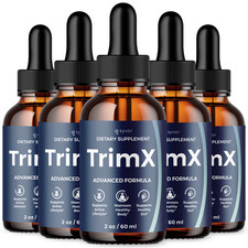  5 Pack TrimX Drops Advanced Health  Fitness Support Vitamin Trim X 150 Serves