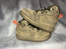 Toddler's Jordan 1 Mid SE Craft DK Smoke Grey/Black SIZE 3C