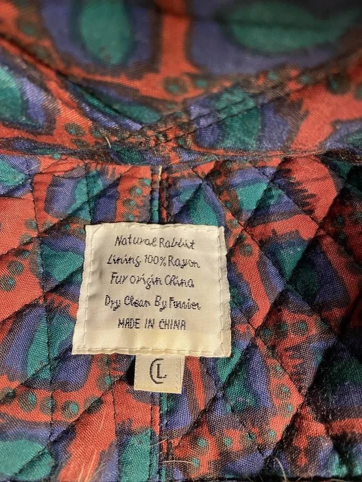 Colbacco Mad Bomber Alla David Crockett Vera Pelliccia Di Lapin 100% Naturale - Immagine 4 di 4