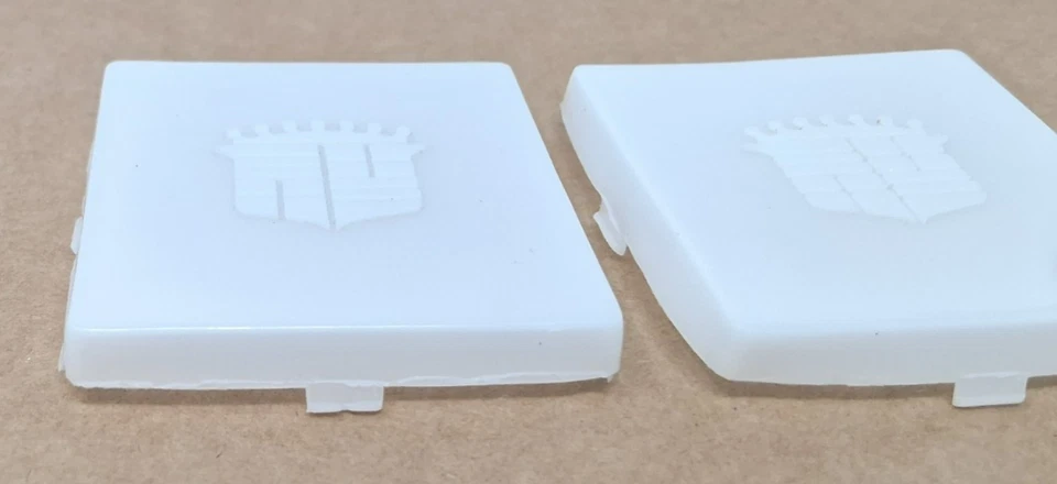 Cadillac Square C Pilar 69-92 Cortesía C Panel de Vela Lente de Luz con Cresta Foto 2 de 4