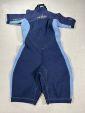 Bare Crush 2.2 Black Blue Wetsuit Power Stretch Sz 10 EUC