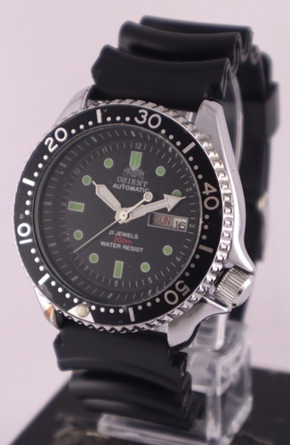 Reloj Orient Diver Automático 21J Esfera Negra D/D Todo Funcionamiento Hombre "Stay Puntual" - Imagen 4 de 11