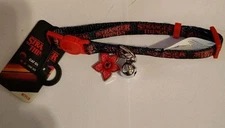 Stranger Things Cat Collar Red Black Charm Bell Halloween Netflix (A9)