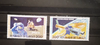 timbre DJIBOUTI  1980  P.A N°138 et 139 conquêtes spéciales neuf ** - Photo 1/4