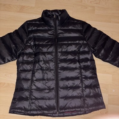 Laura Torelli Daunenjacke Damen Gr 44 Wie Neu Rot/schwarz Ohne Kapuze