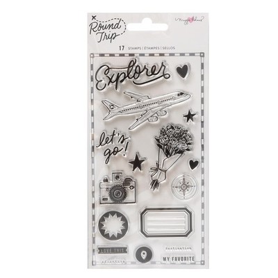 Maggie Holmes Round Trip Clear Stamps 17/Pkg-