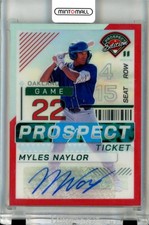 2024 Panini Prospect Edition Myles Naylor Holo Prospect Ticket /199