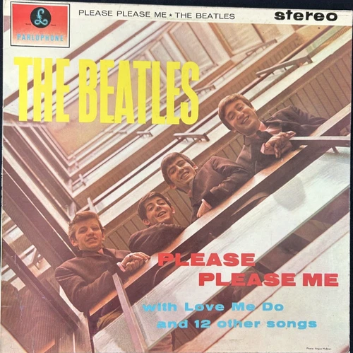 THE BEATLES 'PLEASE PLEASE ME' 12'' VINYL ALBUM PARLOPHONE PCS3042 1976 RE-ISSUE