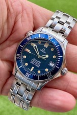 Omega Seamaster Midsize Automatic Watch Blue Dial 36mm 2561.80 Mens used Watch