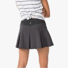 Ivivva by Lululemon Fast Drill Pleated Skirt in Black 14 Girls