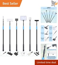 6-in-1 Aquarium Cleaning Kit Fish Tank Tools Telescopic Handle Scraper