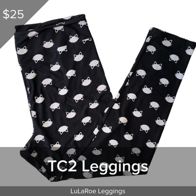 LuLaRoe BRAND NEW Prints Leggings TC2 Tall & Curvy 2 Buttery Soft Leggings Cats