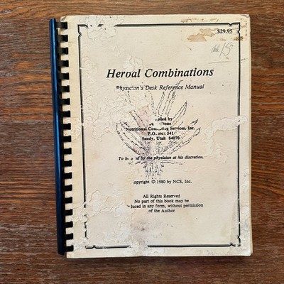 Herbal Combinations by Nutritional Consulting Services 1990 Spiral-Bound PB