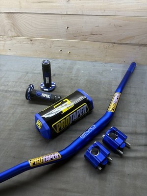 Original ''Evo'' PRO TAPER Handlebar Fat Bar DIRT BIKE ATV Quad 1 1/8'' BLUE NEW