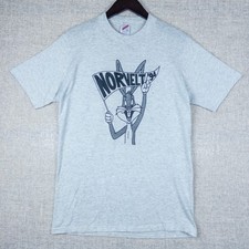 Vintage 1994 Norvelt Bugs Bunny T-Shirt Looney Tunes Gray Made USA L