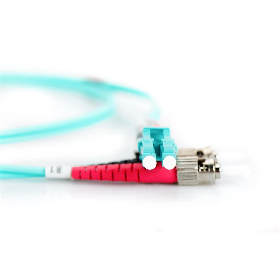 [DK-2531-02/3] Digitus Câble Fibre Optique Duplex 50/125 OM3 ST LC Aqua 2 m - Photo 3/4