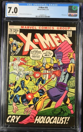 X-Men #74 2/72 CGC7.0 4506891025 - Good condition. X-Men Pin Up Included.