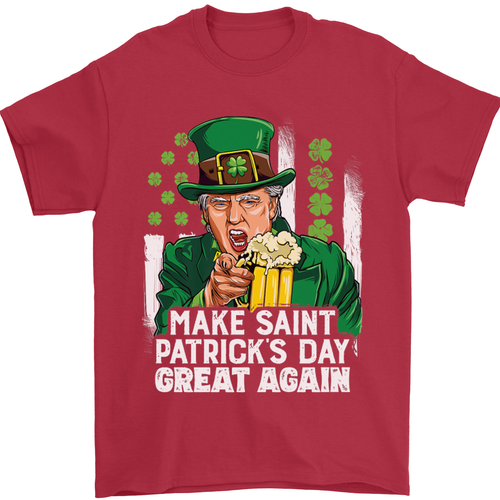 St Patricks Day Wieder Großartig Donald Trump Herren 100% Cotton - Picture 40 of 102