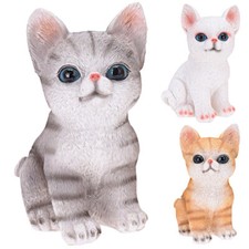 Katzen Deko Figur ca14cm Dekofiguren Modern Garten Skulpturen Dekoration Figuren