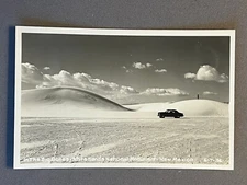 NM New Mexico White Sands National Monument Cline RPPC, Dunes, ca 1940