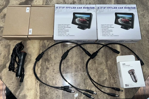 Blind spot camera/ Monitor kit (Free $25 Car Charger Adapter 30W)
