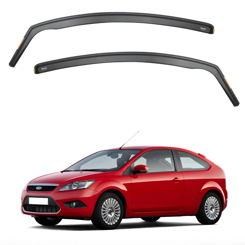 ISPEED Wind Deflectors for Ford Focus MK2 2004-2011 3-Door Hatchback 2pc Set — 第 2/4 张图片