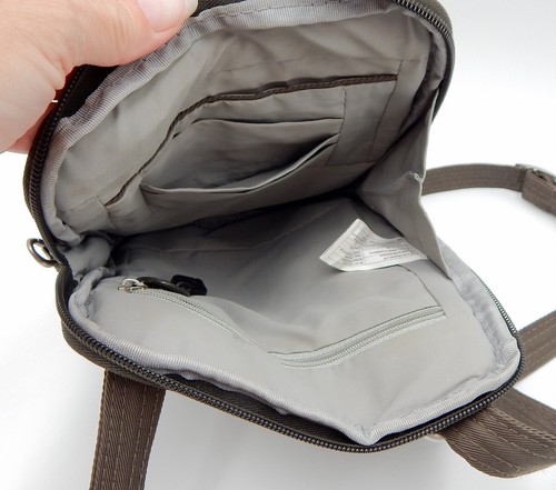 Travelon Anti-Diebstahl Signature gesteppte schmale Tasche olivgrün Umhängetasche 42759 - Bild 5 von 12