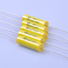 5pcs Vintage 630V 0.22uf Capacitor Axial Radio Tubular Polyester for Tube Amp