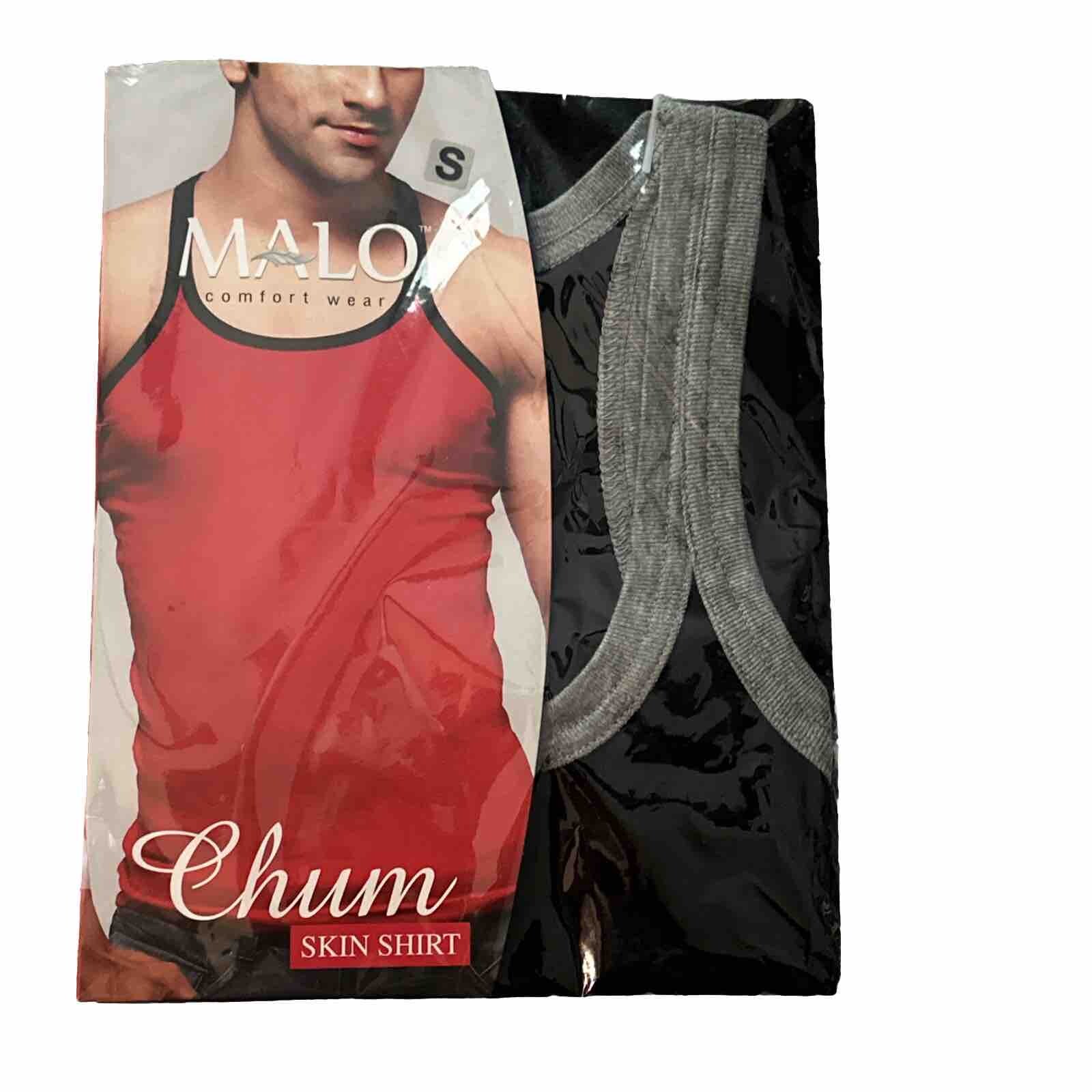 Malo Comfort Wear Chum Skin Shirt Tank Black Sz Small By V-Melo Apparels Rare