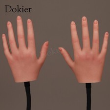 Dokier Silicone Female Hands Model Lifesize Mannequin Hand Nail Art Practice