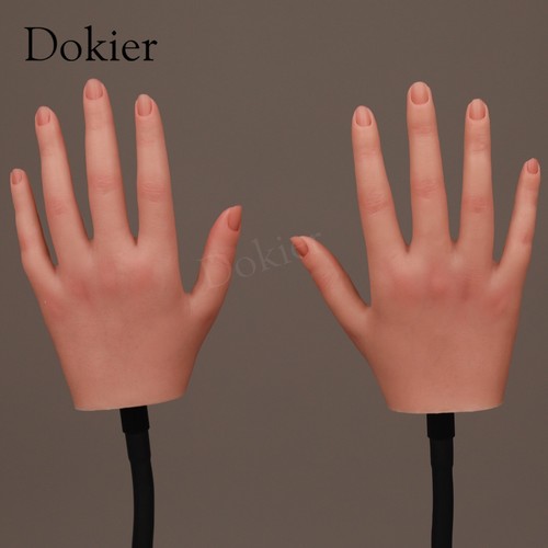 Maniquí modelo de mano de práctica de silicona Dokier arte en uñas práctica de manicura - Imagen 2 de 15