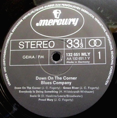 LP BLUES COMPANY -DOWN ON THE CORNER / CCR / RATTLES Side-Project / GER MERCURY - Bild 3 von 4