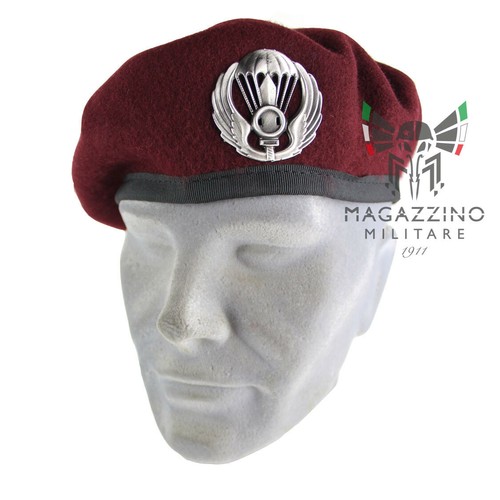 BASCO Militare PARACADUTISTI ORIGINALE FOLGORE Esercito CON FREGIO | eBay