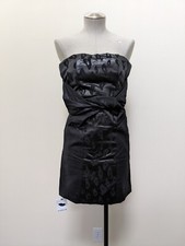 Nuevo con etiquetas Vestido See by Chole Estampado Animal Sin Tirantes Noche Cóctel Fiesta US4