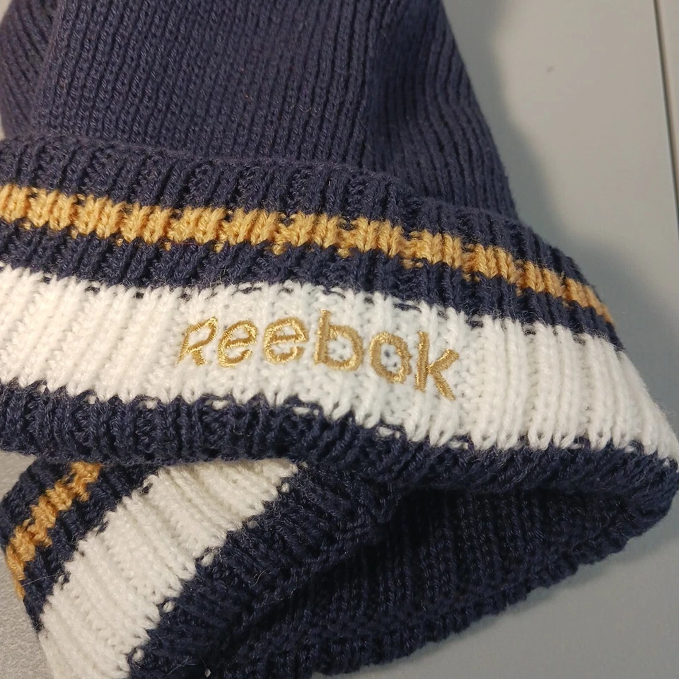 Auténtico gorro tejido fútbol americano Univ of Washington Huskies línea lateral. Reebok nuevo con etiquetas Foto 4 de 4