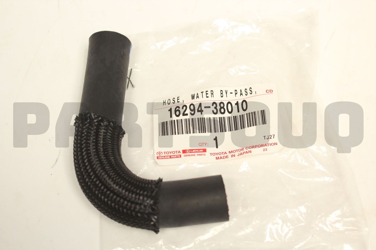 1629438010 Genuine Toyota HOSE, WATER BY-PASS, NO.11 16294-38010