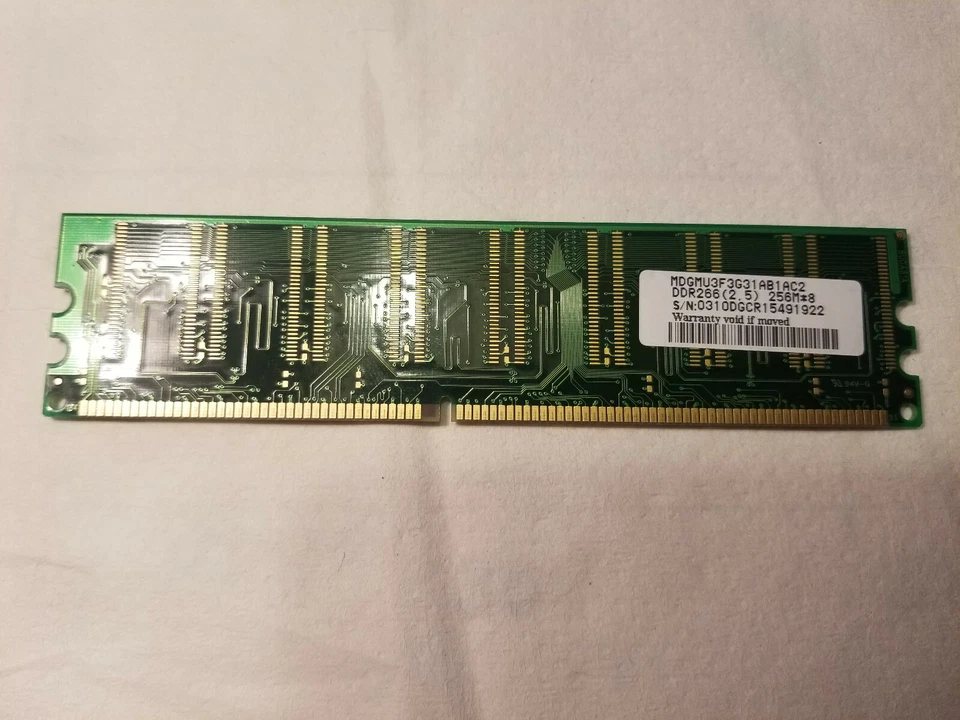 Mushkin MDGMU3F3G31AB1AC2 256MB DDR266 PC2100 184pin CL2.5 Memory Module - Image 2 of 3