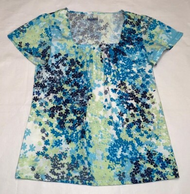 Women's Square Neck Pleated Top: S-M | eBay