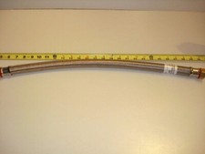  2162. Water Heater Connector 3/4" FIP x 3/4" FIP x 24" L S/Steel