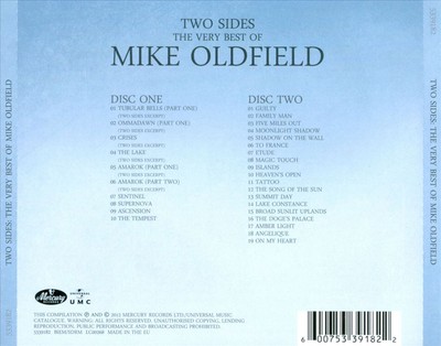 MIKE OLDFIELD TWO SIDES: THE VERY BEST OF MIKE OLDFIELD NEW CD