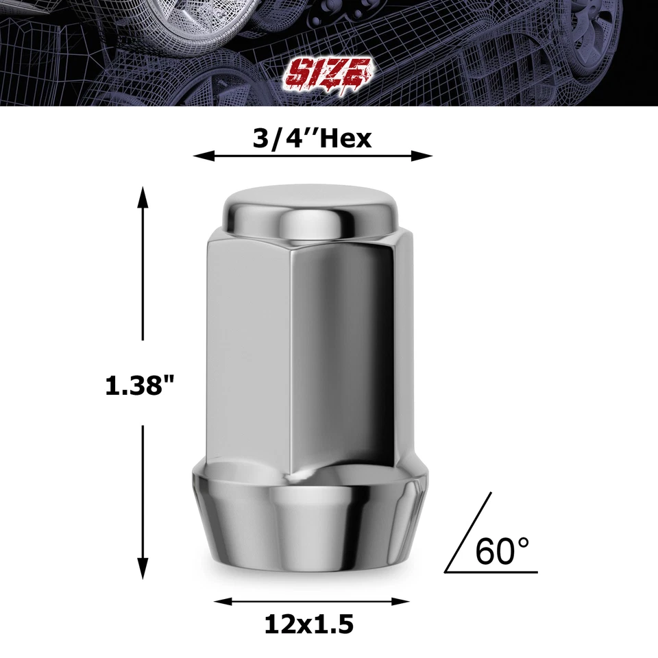 20 PIEZAS TUERCAS BULTO BELLOTA 12X1.5 CROMO TUERCA RUEDA TOYOTA CAMRY RAV4 HIGHLANDER Foto 2 de 4