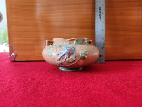 1940s Vintage Roseville Columbine Jardiniere #655-3 Mint Condition