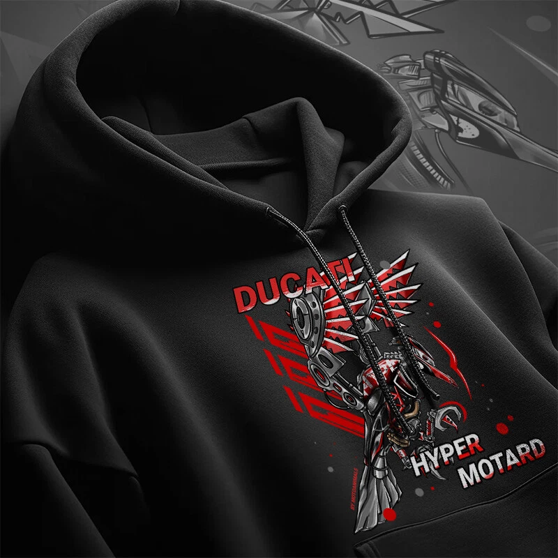 Ducati Hypermotard 950 Motorcycle Hoodie Pullover for Motorrad Riders