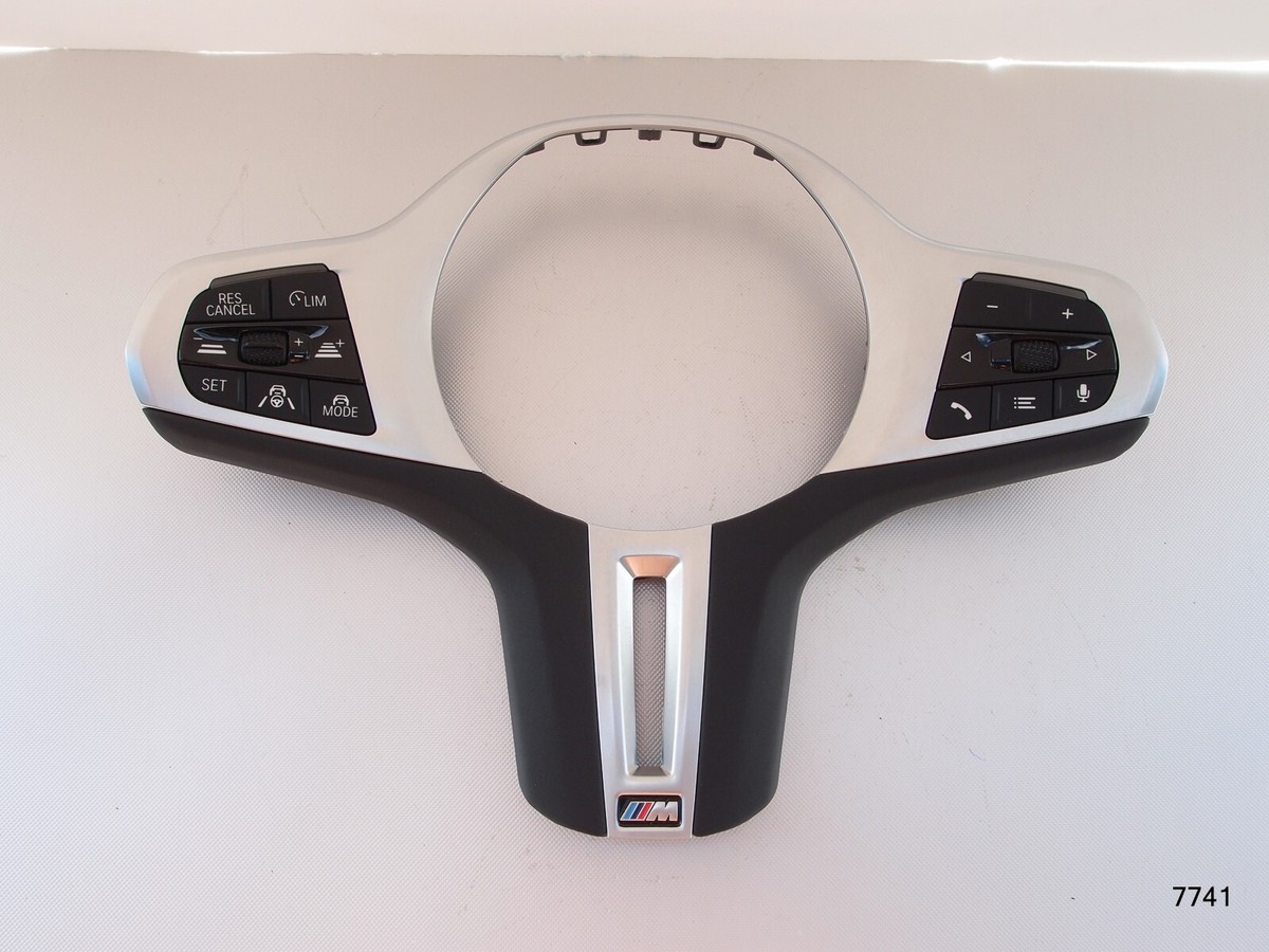 Bediffer Rivestimento Volante In Carbonio E Nappa Per BMW Serie 1-4, Z4 (F40 G42 G20 G22 G29) - Copri Telaio Volante In Fibra Di Carbonio 3K Twill Lucido - Stile Sportivo Auto - 4