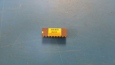 (1 PC) ZN0004 3178375-1 ESC VINTAGE IC CIRCUIT GOLD 18 PIN CERAMIC DIP
